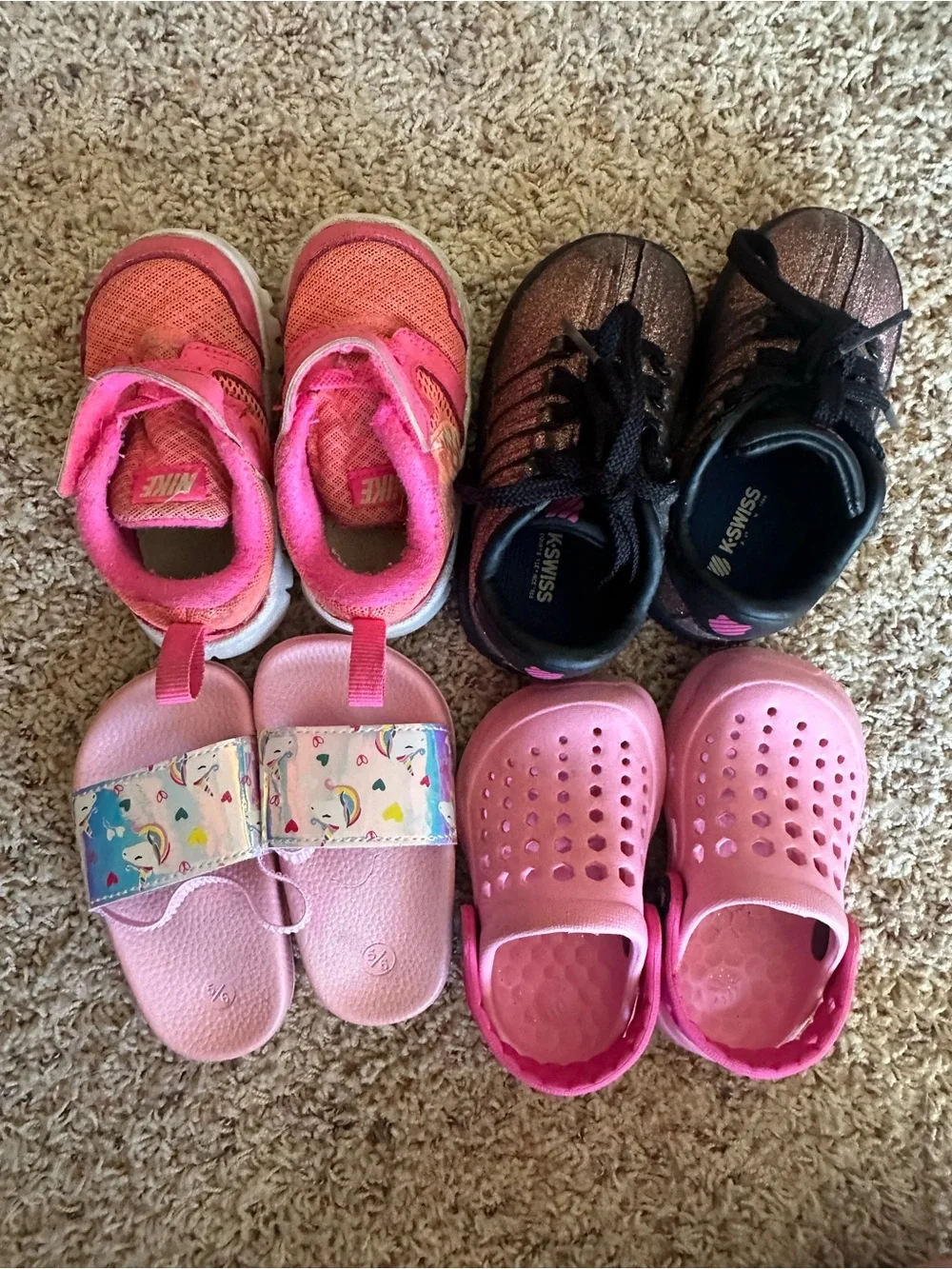 Nike Pink Toddlers' Athletic Shoes - Bright Pink Mesh Sneakers
